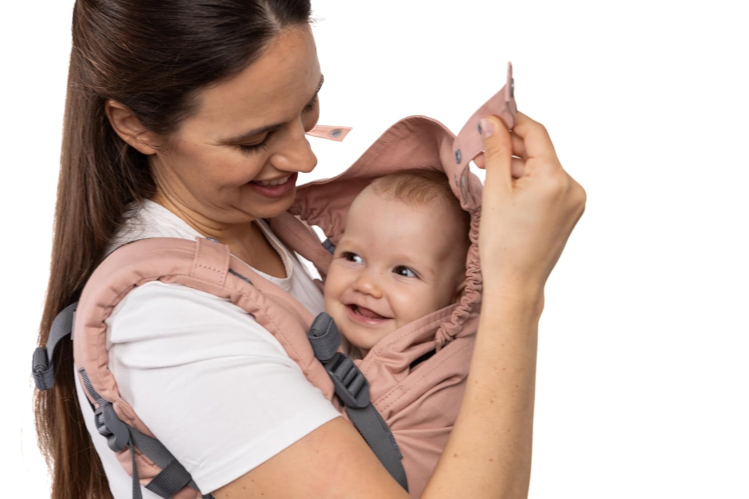 Babyträger mit Kapuze